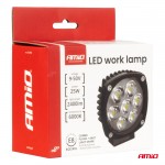 Προβολεας Εργασιας Led 21W 9>50V 3 Χρησεων Λευκο Φως 108x108x48mm Amio - 1 Τεμ.