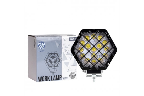 Προβολεας Εργασιας 12-30V 48W 16X3WSMD Led max1600lm Εξαγωνος 138x124x65mm Spot Econo M-TECH - 1 Τεμ.