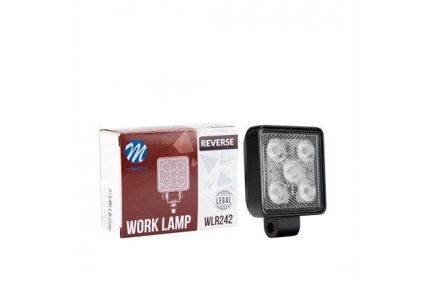 Προβολεας Εργασιας Work Light 12/24V 5.700K 5x1,5W max750lm Flood 73x97mm Για Οπισθοπορεια Τετραγωνος M-TECH - 1 Τεμ.