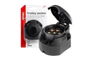 Πριζα Κοτσαδορου 12VΜΕ 3 Φισθηλυκη Με Καπακι Αmio - 1 TEM.