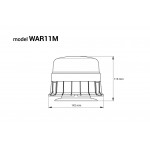 Φαρος W01M 12/24V Πορτοκαλι 39xSMD Led ΜΑΓΝΗΤΙΚΟΣ/ΒΙΔΩΤΟΣ Με Φις Αναπτηρα 142x116mm