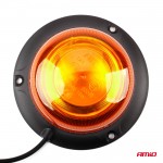 Φαρος Led Mini Flat 12/24V 18SMD IP56 Πορτοκαλι ΜΑΓΝΗΤΙΚΟΣ/ΒΙΔΩΤΟΣ Με Φις Αναπτηρα 113x64mm Amio -1 ΤΕΜ.