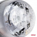 Φαρος Diamont W25P Με Λευκο Καπακι 12/24V 24xSMD Led Πορτοκαλι Ελαστικος Βιδωτος 201x126mm Αμιο - 1 ΤΕΜ.