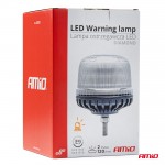 Φαρος Diamont W25SB Με Λευκο Καπακι 12/24V 24xSMD Led Πορτοκαλι Βιδωτος 154x126mm Αμιο - 1 ΤΕΜ.