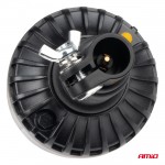 Φαρος Heavy Duty W28P 12/24V 16LED Ελαστικος Βιδωτος Πορτοκαλι Υ169mm Φ110mm Amio - 1 τεμ.