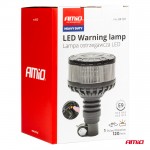Φαρος Φιμε Heavy Duty W28P 12/24V 16LED Ελαστικος Βιδωτος Πορτοκαλι Υ169mm Φ110mm Amio - 1 τεμ.