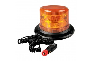 Φαρος Μαγνητικος Και Βεντουζα Περιστρεφομενος RL-12 16LED 9-32V Πορτοκαλι Με Φις Αναπτηρα 3,8m 100x100mm