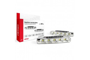 Φωτα Ημερας Drl 12/24V 11,52W 10 Led 1000Lm 190x29x40mm Amio – 2 ΤΕΜ.