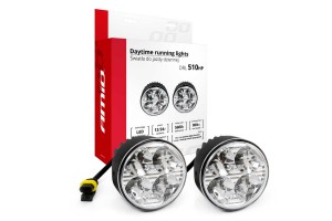 Φωτα Ημερας Drl 12/24V 11,16W 8xSMD Led 800lm Drl 510HP Στρογγυλοι 70mm 2ΤΕΜ