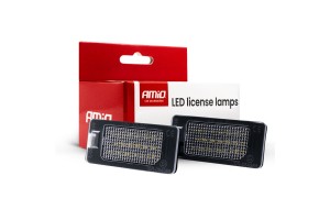 Amio - Φώτα Πινακίδας Led Τύπου CLP02 Τάση Λειτουργίας 12V Για Επιβατικά Αυτοκίνητα Bmw - 2 τεμ. (04537/AM)