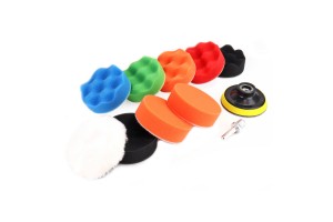 Σφουγγαρι Τριβειου Me Πανακια Καθαρισμου Και Γυαλισματος 80mm Σετ 11ΤΕΜ Για Δραπανο SP-07 Amio