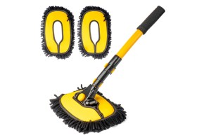 Βουρτσα Καθαρισμου Με Τηλεσκοπικο Κονταρι 46-100cm & 3 Πανακια Καθαρισμου Μικροφιμπρααμιο - 1 ΤΕΜ.