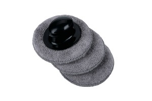 Λαβη Χειρος Γυαλισματος Με 3 Σφουγγαρια Μικροινων (MICROFIBRE) Στρογγυλα Φ 100mm Lampa - 3 Τεμ