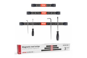 Μαγνητικη Βαση Τοιχου Στερεωσης Εργαλειων Σε 3 Λωριδες 1x20cm/1x30,5cm/1x46cm Amio - Σετ 3 ΤΕΜ.