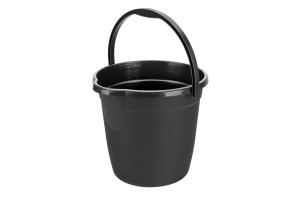 Κουβας Πλαστικος Με Χερουλι Bucky 10L Μαυρος Lampa - 1 ΤΕΜ.