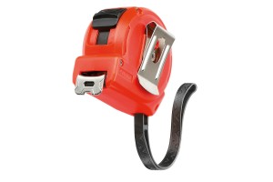 Μετροταινια Αυτοματη Compact 5m x16mm Κοκκινη Με Κλιπ Ζωνης Lampa - 1 ΤΕΜ.