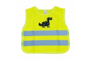 Γιλεκο Ανακλαστικο Εκτακτης Αναγκης Για Παιδια 5-14 Χρονων Δεινοσαυρος Κιτρινο Αμιο - 1 ΤΕΜ.