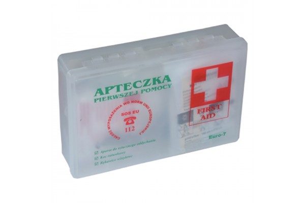 AMiO Φαρμακείο Αυτοκινήτου Κουτί Euro 7 με εξοπλισμό κατάλληλο για πρώτες βοήθειες