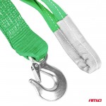 Ιμαντας Ρυμουλκησης Tow Rope H+U Πρασινο 75mm 8000KG 5m Amio - 1 τεμ.