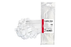 ΔΕΜΑΤΙΚΑ/ΔΕΤΙΚΑ Καλωδιων Tie Wrap (ΤΑΙΡΑΠ) 2.5 X 200mm (ΛΕΥΚΟ)ΑΜΙΟ - 100 ΤΕΜ.