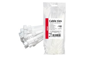 ΔΕΜΑΤΙΚΑ/ΔΕΤΙΚΑ Καλωδιων Tie Wrap (ΤΑΙΡΑΠ) 4.8 X 200mm (ΛΕΥΚΟ)ΑΜΙΟ - 100 ΤΕΜ.