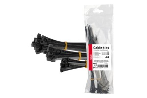 ΔΕΜΑΤΙΚΑ/ΔΕΤΙΚΑ Καλωδιων Tie WRAP(ΤΑΙΡΑΠ) 2.5x100mm / 3.6x150mm / 3.6x200mm Μαυρο Χρωμα Σετ Αμιο - 60 ΤΕΜ.