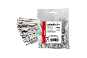 ΔΕΜΑΤΙΚΑ/ΔΕΤΙΚΑ Καλωδιων Tie Wrap (ΤΑΙΡΑΠ) Μεταλλικα 4,6 X 100mm Αμιο - 100 ΤΕΜ.