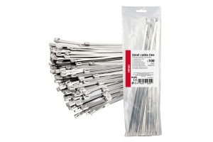ΔΕΜΑΤΙΚΑ/ΔΕΤΙΚΑ Καλωδιων Tie Wrap (ΤΑΙΡΑΠ) Μεταλλικα 4,6 X 350mm Αμιο - 100 ΤΕΜ.