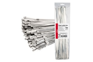 ΔΕΜΑΤΙΚΑ/ΔΕΤΙΚΑ Καλωδιων Tie Wrap (ΤΑΙΡΑΠ) Μεταλλικα 4,6 X 400mm Αμιο - 100 ΤΕΜ.