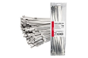 ΔΕΜΑΤΙΚΑ/ΔΕΤΙΚΑ Καλωδιων Tie Wrap (ΤΑΙΡΑΠ) Μεταλλικα 7,9 X 400mm Αμιο - 100 ΤΕΜ.