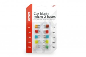 Ασφαλειες Micro 10 Τεμ Διαφορες Σε Καρτελα 1x5A/1x7.5A/2x10A/2x15A/2x20A/1x25A/1x30A
