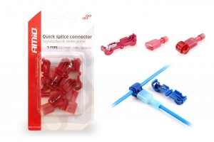 Κλεφτης Ρευματος Απο Καλωδιο T-TYPE Κοκκινο 10A - 5 ΤΕΜ.