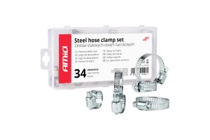 Κολιεδες Σφιγκτηρες - Διαφορα Μεγεθη Ατσαλινοι Amio - 34 τεμ.