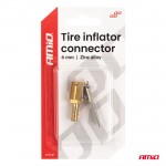 Amio - Προσαρμογέας Ακροφυσίου (Ρακόρ) Φουσκώματος Ελαστικών Για Σωλήνα Διαμέτρου 6mm Κατασκευασμένος Από Κράμα Ψευδαργύρου - 1 τεμ. (04493/AM) Amio - Προσαρμογέας Ακροφυσίου (Ρακόρ) Φουσκώματος Ελαστικών Για Σωλήνα Διαμέτρου 6mm Κατασκευασμένος Από Κράμα Ψευδαργύρου - 1 τεμ. (04493/AM)