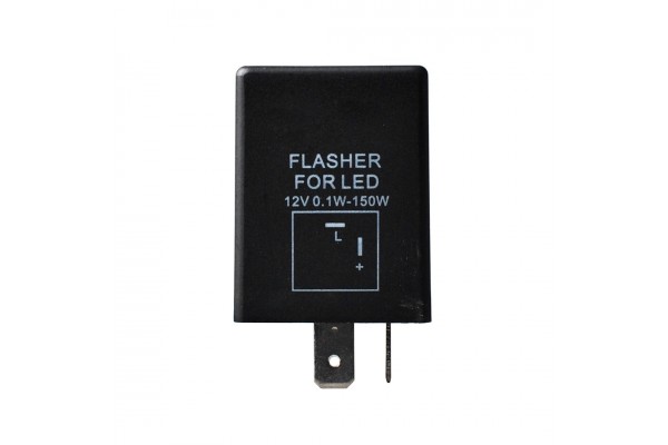 Led Flasher (ΦΛΑΣΙΕΡΑ) 2 Επαφων (L+-) 30x30x30mmM-TECH -1ΤΕΜ.