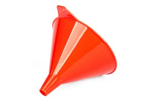 Χωνι Καυσιμου Πλαστικο Κοκκινο Μηκους 130mm Διαμετρου 140mm Amio - 1 ΤΕΜ.