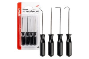 Κατσαβιδια Γαντζοι (ΣΟΥΒΛΙΑ) Για Αφαιρεση Παλιων ΦΛΑΝΤΖΩΝ/ΤΣΙΜΟΥΧΕΣ Μαυρο Χρωμα Αμιο - 4 ΤΕΜ.