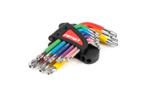 Σετ Κλειδια Torx Ατσαλι S2 Διαφορα Μεγεθη Διαφορα Χρωματα Αμιο - 9 ΤΕΜ.