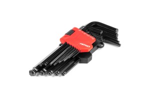 Σετ Κλειδια Αλλεν (ALLEN) Εξαγωνα ΧΡΩΜΙΟ-ΒΑΝΑΔΙΟ (CRV) Διαφορα Μεγεθη Σε Μαυρο Χρωμα Αμιο - 9 ΤΕΜ.