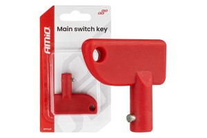 Amio - Κλειδί Κεντρικού Διακόπτη Ρεύματος Μπαταρίας Υλικό Πλαστικό Χρώμα Κόκκινο - 1 Τεμ (04804/AM)