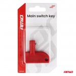 Amio - Κλειδί Κεντρικού Διακόπτη Ρεύματος Μπαταρίας Υλικό Πλαστικό Χρώμα Κόκκινο - 1 Τεμ (04804/AM)