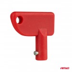 Amio - Κλειδιά Κεντρικού Διακόπτη Ρεύματος Μπαταρίας Υλικό Πλαστικό Χρώμα Κόκκινο - 10 Τεμ (04805/AM)