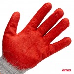 Amio - Γάντια Εργασίας Βαμβακερά Με Επικάλυψη Λάτεξ Μέγεθος No.9 γκρι/κόκκινο Για Φορτηγά - 1 Ζεύγος (04630/MB)
