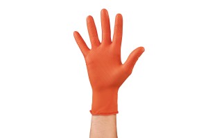 Γαντια Εργασιας Νιτριλιου Μιας Χρησης Πορτοκαλι Medium (M) X-STRONG Lampa - 50 Τεμ