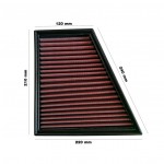 Simoni Racing - Φίλτρο Αέρα Πάνελ 217x212x123x232x30 Mm Από Κόκκινο Βαμβάκι Πλενόμενο Και Επαναχρησιμοποιούμενο - 1 Τεμ. (SRSR3159)