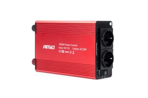 Inverter 12>230V 1000W>2000W 3x230V Socket PI05 Αmio - 1 TEM.