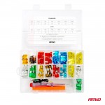 Ασφαλειες STANDARD/MICRO Με Δοκιμαστικο Κατσαβιδι 6-24V & Εργαλειο Αφαιρεσης Set Αμιο - 150 ΤΕΜ.