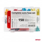 Ασφαλειες STANDARD/MICRO Με Δοκιμαστικο Κατσαβιδι 6-24V & Εργαλειο Αφαιρεσης Set Αμιο - 150 ΤΕΜ.