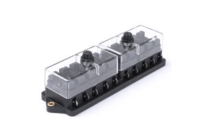 Ασφαλειοθηκη Κεραμικη 10 Θεσεων (ΓΙΑ Ασφαλειες Τυπου STANDARD) 162x52mm Αμιο - 1 ΤΕΜ.