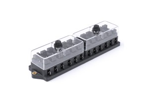 Ασφαλειοθηκη Κεραμικη 12 Θεσεων (ΓΙΑ Ασφαλειες Τυπου STANDARD) 192x52mm Αμιο - 1 ΤΕΜ.